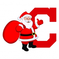 Cleveland Indians Santa Claus Logo heat sticker