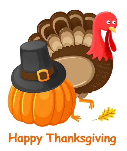 Thanksgiving Day Logo 35 heat sticker