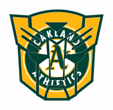 Autobots Oakland Athletics logo heat sticker
