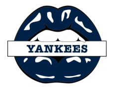 New York Yankees Lips Logo custom vinyl decal