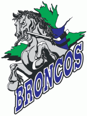 Swift Current Broncos 1995 96-2002 03 Primary Logo custom vinyl decal