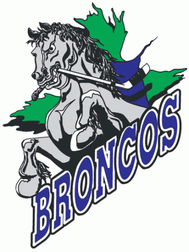 Swift Current Broncos 1995 96-2002 03 Primary Logo custom vinyl decal