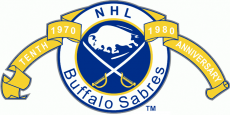 Buffalo Sabres 1979 80 Anniversary Logo heat sticker