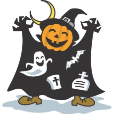 Halloween Logo 02 heat sticker
