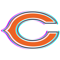 Phantom Chicago Bears logo heat sticker