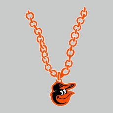 Baltimore Orioles Necklace logo heat sticker