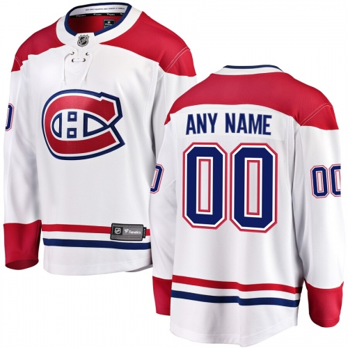Montreal Canadiens Custom Letter and Number Kits for Away Jersey Material Vinyl