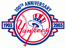 New York Yankees 2003 Anniversary Logo heat sticker