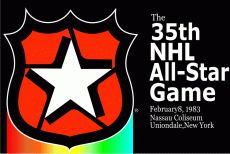 NHL All-Star Game 1982-1983 Logo heat sticker