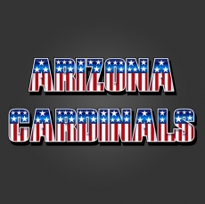 Arizona Cardinals American Captain Logo custom vinyl decal