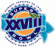 Super Bowl XXVIII Logo heat sticker