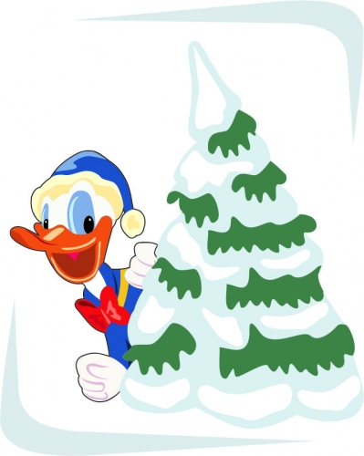 Donald Duck Logo 21 heat sticker