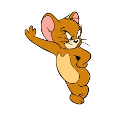 Tom and Jerry Logo 13 heat sticker