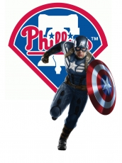 Philadelphia Phillies Captain America Logo heat sticker