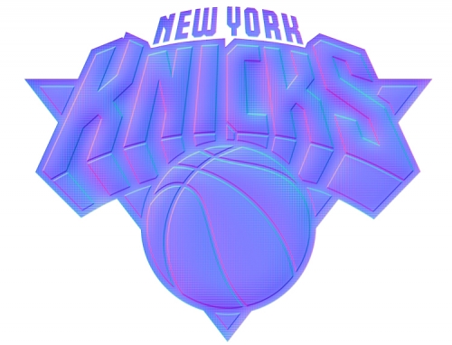 New York Knicks Colorful Embossed Logo custom vinyl decal