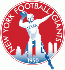New York Giants 1950-1955 Primary Logo custom vinyl decal