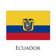 Ecuador flag logo custom vinyl decal