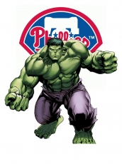Philadelphia Phillies Hulk Logo heat sticker