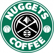 Denver Nuggets Starbucks Coffee Logo heat sticker