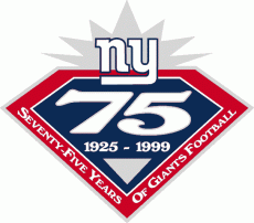 New York Giants 1999 Anniversary Logo custom vinyl decal