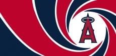 007 Los Angeles Angels of Anaheim logo heat sticker