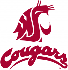Washington State Cougars 1995-2010 Alternate Logo heat sticker