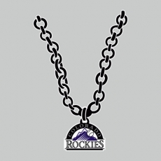 Colorado Rockies Necklace logo heat sticker