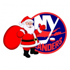 New York Islanders Santa Claus Logo heat sticker
