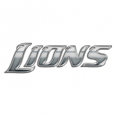 Detroit Lions Silver Logo heat sticker