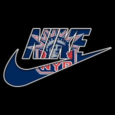 New York Rangers Nike logo heat sticker