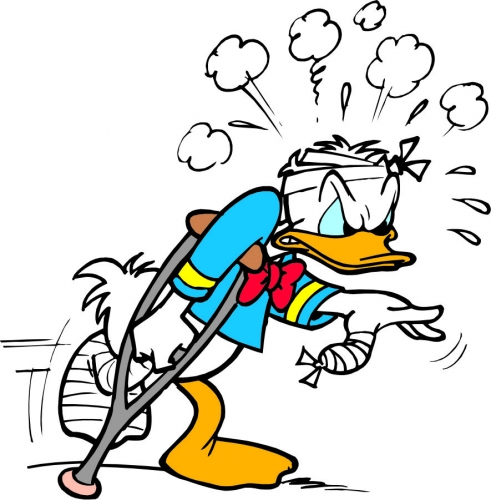 Donald Duck Logo 53 heat sticker