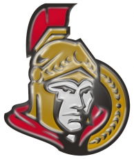 Ottawa Senators Plastic Effect Logo heat sticker