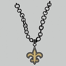 New Orleans Saints Necklace logo custom vinyl decal