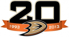 Anaheim Ducks 2013 14 Anniversary Logo custom vinyl decal