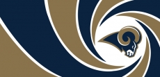 007 Los Angeles Rams logo heat sticker