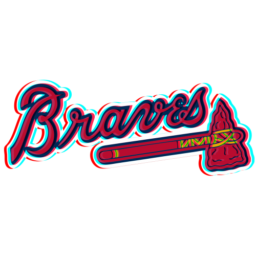 Phantom Atlanta Braves logo heat sticker