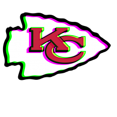 Phantom Kansas City Chiefs logo heat sticker