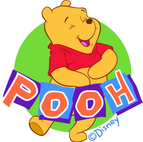 Disney Pooh Logo 29 heat sticker