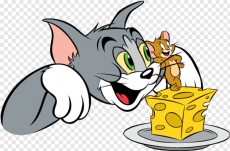 Tom and Jerry Logo 06 heat sticker