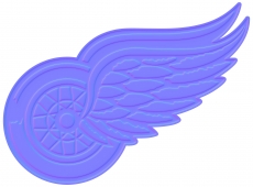Detroit Red Wings Colorful Embossed Logo heat sticker