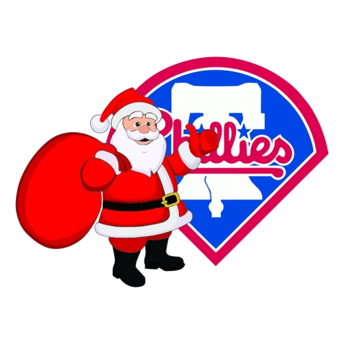 Philadelphia Phillies Santa Claus Logo heat sticker
