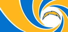007 Los Angeles Chargers logo heat sticker