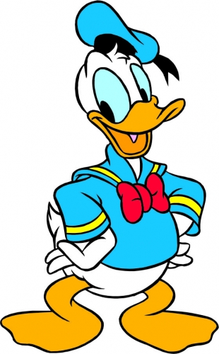 Donald Duck Logo 38 heat sticker