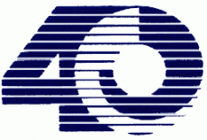 Los Angeles Rams 1985 Anniversary Logo heat sticker
