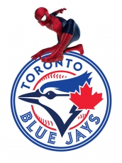 Toronto Blue Jays Spider Man Logo heat sticker