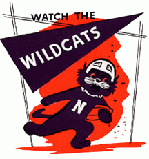Northwestern Wildcats 1967-1977 Alternate Logo heat sticker