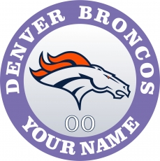 Denver Broncos Customized Logo custom vinyl decal