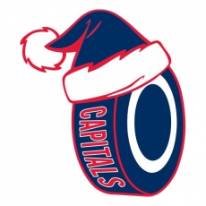 Washington Capitals Hockey ball Christmas hat logo heat sticker