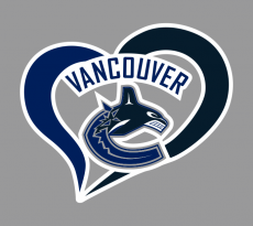 Vancouver Canucks Heart Logo custom vinyl decal