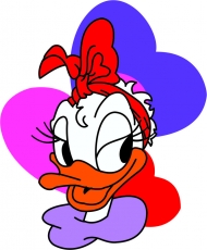 Donald Duck Logo 26 heat sticker
